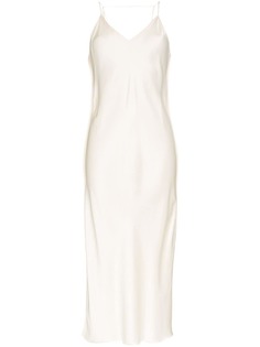 Helmut Lang однотонное платье-комбинация