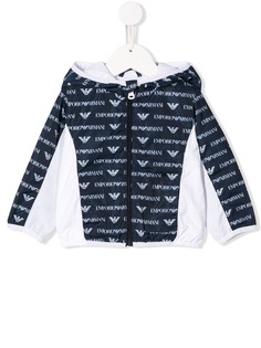 Emporio Armani Kids куртка с капюшоном и принтом логотипа