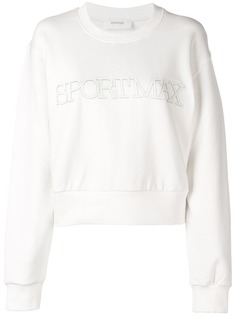 Sportmax укороченная толстовка с логотипом