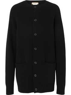 Burberry кашемировый кардиган с круглым вырезом