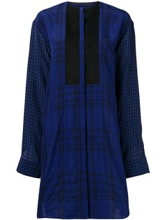 Haider Ackermann платье мини свободного кроя в клетку