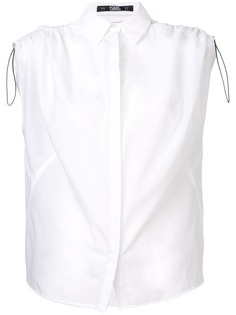 Karl Lagerfeld рубашка со сборками на плече