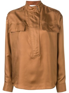 Cédric Charlier рубашка с воротником стойкой