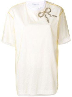 Vivetta сетчатый топ с бантом