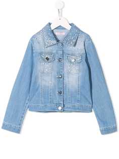 Miss Blumarine декорированная джинсовая куртка