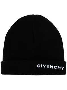 Givenchy шапка бини с вышивкой логотипа