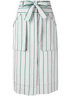 Cédric Charlier юбка миди в полоску
