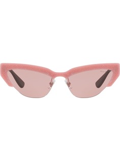 Miu Miu Eyewear солнцезащитные очки в оправе кошачий глаз