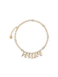 Versace колье с подвеской-логотипом
