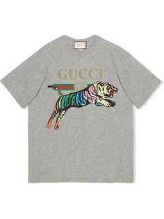 Gucci футболка оверсайз с принтом