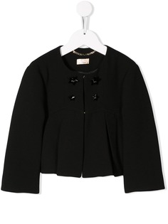 Elisabetta Franchi La Mia Bambina жакет со складками
