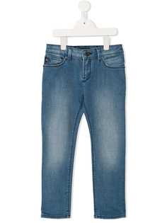 Emporio Armani Kids прямые джинсы из вареного денима