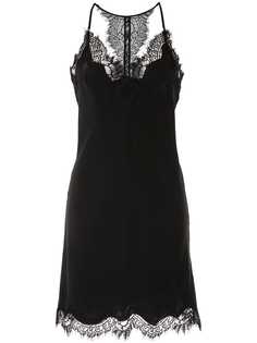 Gold Hawk платье-комбинация с кружевной отделкой