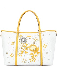 Gucci Pre-Owned декорированная сумка-тоут Guccissima
