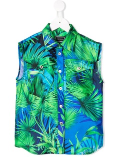 Young Versace рубашка без рукавов с принтом