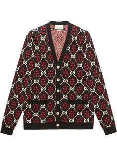Gucci кардиган с узором GG