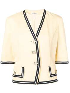 Guy Laroche Pre-Owned жакет 1990-х годов с контрастной отделкой