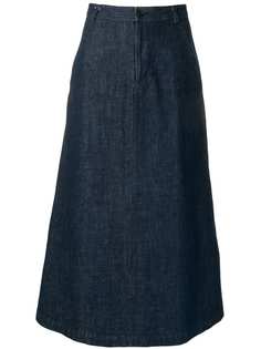 Comme Des Garçons Pre-Owned длинная джинсовая юбка 1990-х годов
