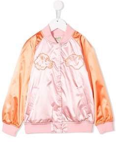 Kenzo Kids куртка-бомбер с вышивкой