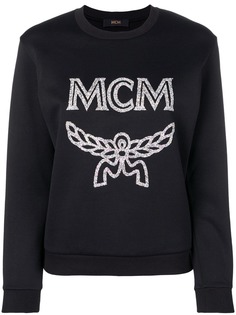 MCM толстовка с логотипом и блестками