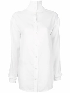 Helmut Lang рубашка с высоким воротом