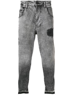 Thom Krom укороченные джинсы с эффектом потертости