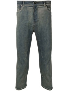 Rick Owens DRKSHDW укороченные выбеленные джинсы