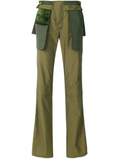 Valentino прямые брюки с контрастными вставками