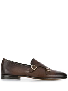 Santoni лоферы с ремешками