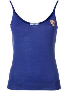 Prada трикотажный топ на бретелях
