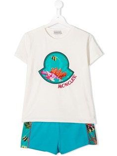 Moncler Kids комплект из футболки и шорт с логотипом