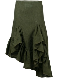 MarquesAlmeida юбка асимметричного кроя с оборками