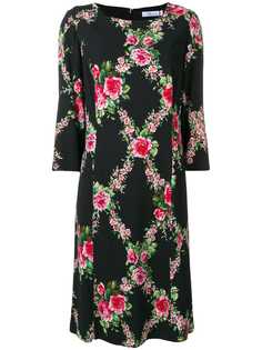 Blumarine платье миди в клетку