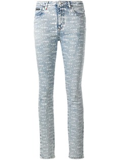 Philipp Plein джинсы скинни с логотипом