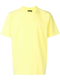 Stussy футболка с вышитым логотипом