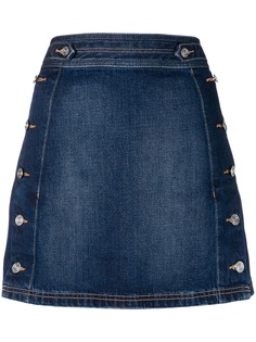 Current/Elliott джинсовая юбка с пуговицами сбоку