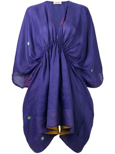 Gentry Portofino короткое платье-кафтан с вышивкой