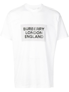 Burberry футболка оверсайз с логотипом