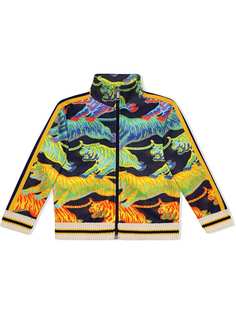 Gucci Kids толстовка с принтом тигров