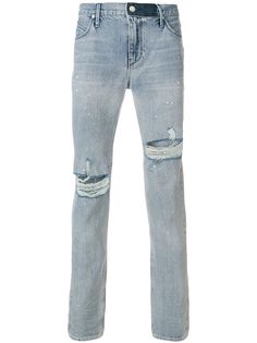 RtA джинсы узкого кроя с эффектом потертости