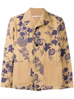 Ermanno Gallamini куртка-рубашка с цветочным принтом