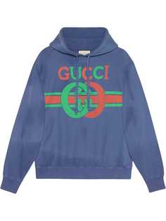 Gucci худи с принтом Interlocking G