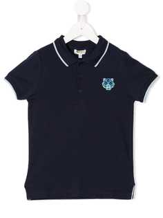 Kenzo Kids рубашка-поло с вышитым логотипом
