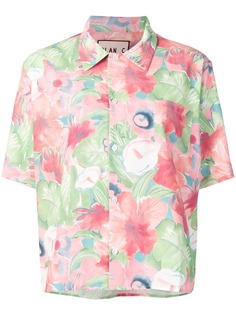 Plan C рубашка-поло с цветочным принтом