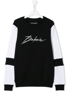 Balmain Kids толстовка с логотипом