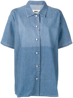 Mm6 Maison Margiela джинсовая рубашка с короткими рукавами