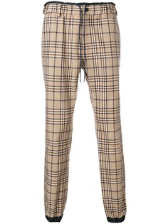 Sacai спортивные брюки в клетку