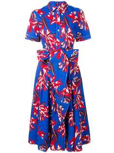 P.A.R.O.S.H. платье-рубашка с цветочным принтом