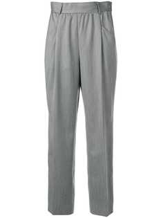 Yves Saint Laurent Pre-Owned прямые брюки строгого кроя