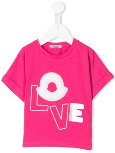Moncler Kids футболка Love с логотипом